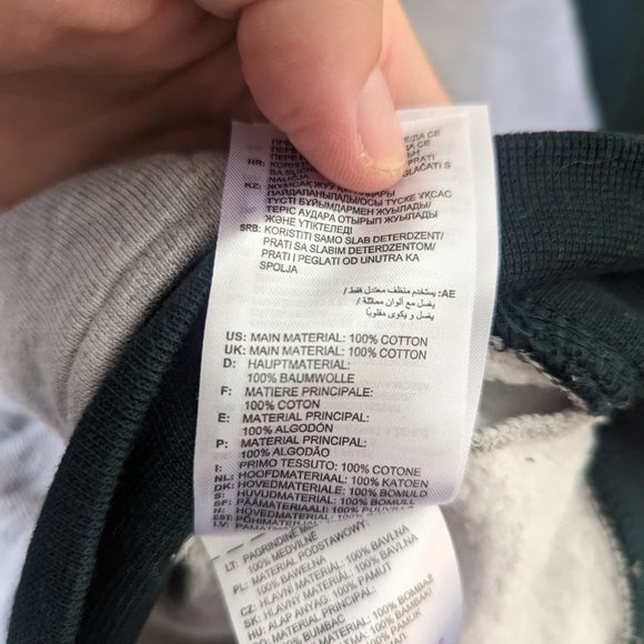 NOAH NYC x Adidas Originals Mens S Gray/Green/Yellow Raglan Hoodie Varsity Style - Picture 7 of 10